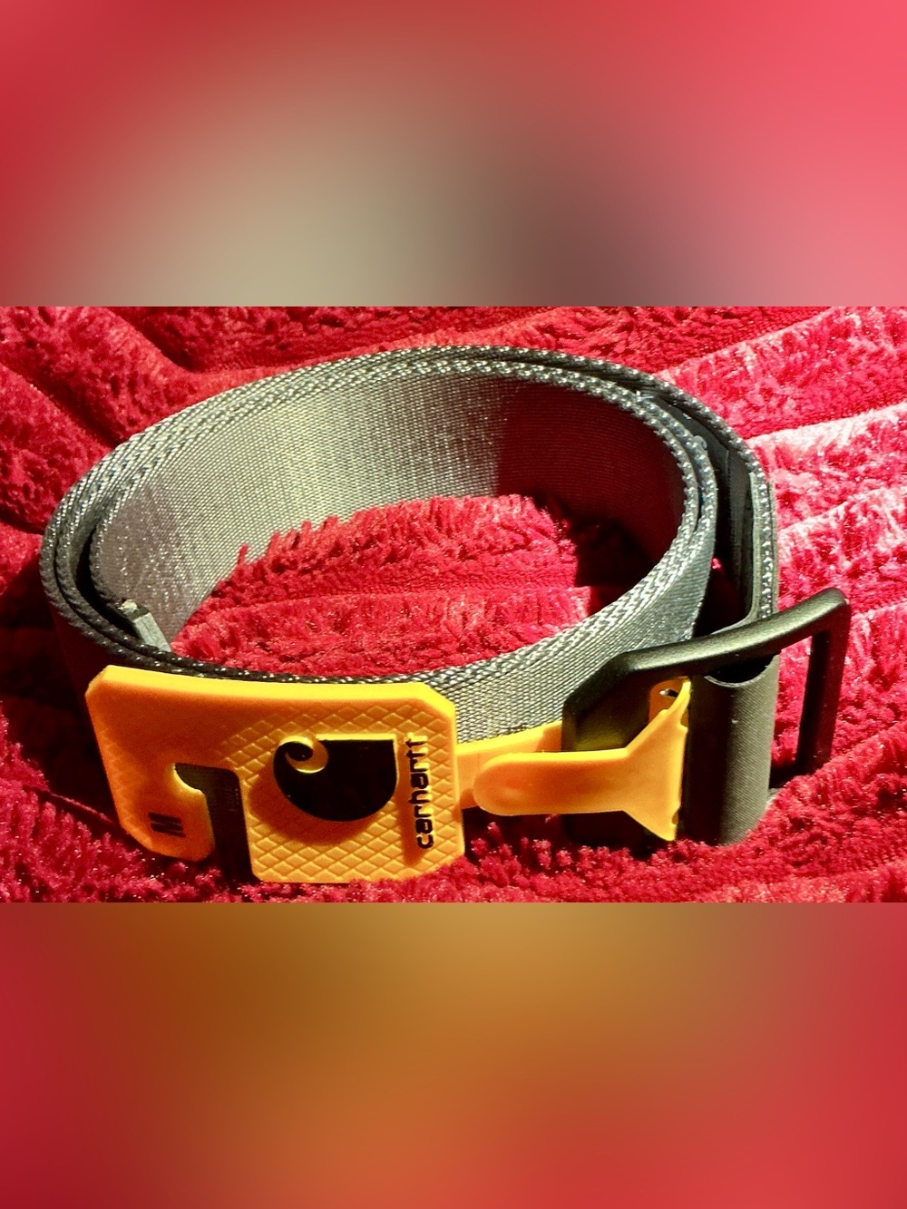 Carhartt Gray Webbing Belt Size Medium